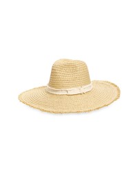 Treasure & Bond Frayed Band Paper Straw Panama Hat