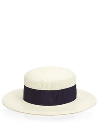 Federica Moretti Fru Fru Straw Boater Hat