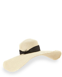 Gigi Burris Breakaway Straw Floppy Hat Natural