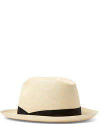 Lock & Co Hatters Grosgrain Trimmed Straw Panama Hat