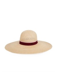 Maison Michel Blanche Wide Brimmed Straw Hat