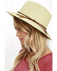 Open Prairie Beige Straw Hat