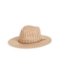 Treasure & Bond Packable Cable Weave Straw Panama Hat