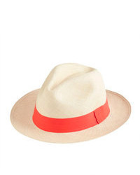 J.Crew Panama Hat With Contrast Ribbon