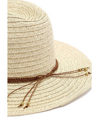San Diego Hat Co Here To Stay Beige Straw Hat