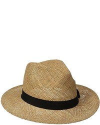 San Diego Hat Company San Diego Hat Co Straw Panama Fedora Hat With Ribbon And Stretch Band