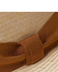 Lock & Co Hatters Sicily Grosgrain Trimmed Straw Panama Hat