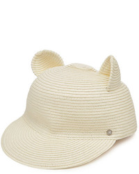 Karl Lagerfeld Straw Hat With Cat Ears