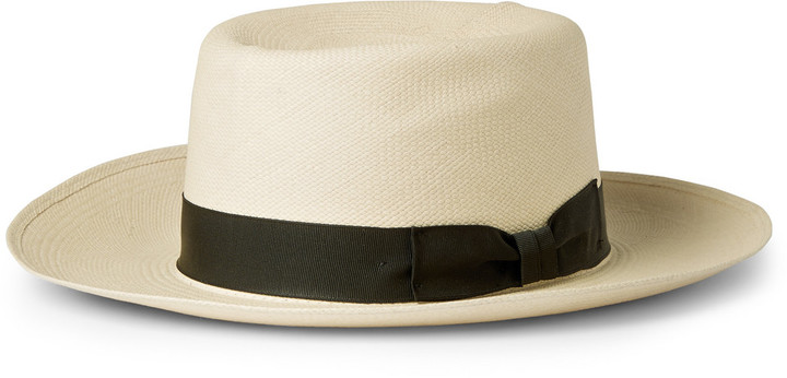 Lock & Co Hatters Woven Straw Folding Panama Hat, $385 | MR PORTER 