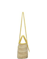 Jacquemus Beige And Yellow Le Panier Soleil Tote