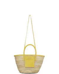 Jacquemus Beige And Yellow Le Panier Soleil Tote