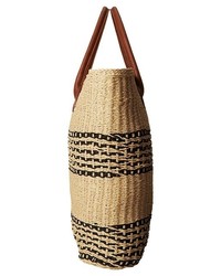 San Diego Hat Company Bsb1362 Straw Tote W Contrast Color Band