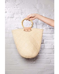 Juliet Straw Basket Tote By Beachgold At Free People