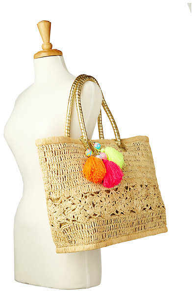 Lilly pulitzer straw discount bag