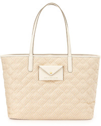 Marc by Marc Jacobs Metropolitote Straw Tote Bag Leche
