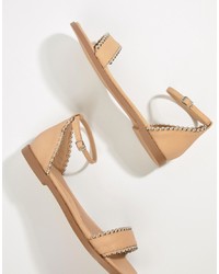 Missguided Studded Flat Sandals