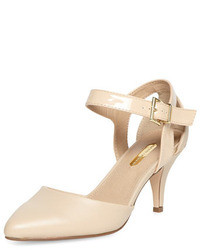 Dorothy Perkins Nude 2 Part Pointed Court Shoes