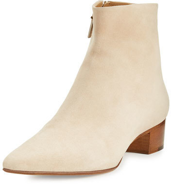 The Row Ambra Suede Pointed Toe Bootie 