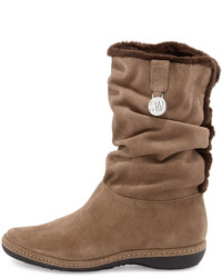 Stuart Weitzman Coinage Roll Down Ankle Boot Neutral