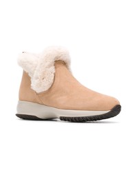 Hogan Shearling Ankle Boots