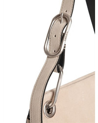 Calvin Klein Collection Belted Suede Shoulder Bag