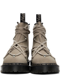 Rick Owens Taupe Dr Martens Edition 1460 Bex Boots