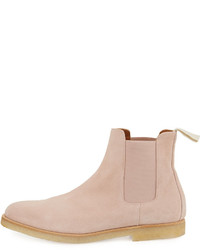 Common Projects Calf Suede Chelsea Boot Blush