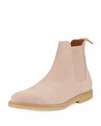 Common Projects Calf Suede Chelsea Boot Blush