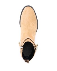 Givenchy Padlock Detail Suede Boots