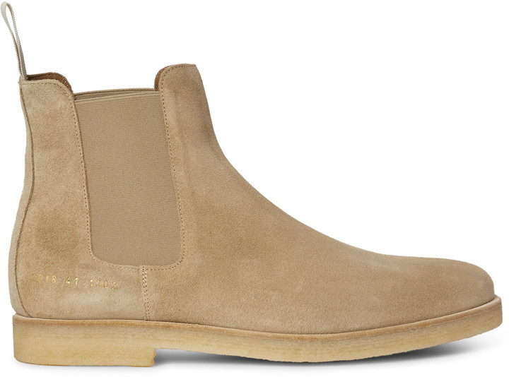 Common Projects Suede Boots, $530 | MR PORTER Lookastic