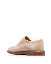Brunello Cucinelli Almond Toe Leather Derby Shoes