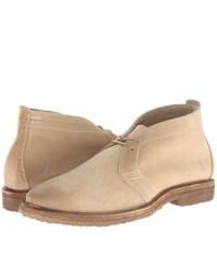 Frye Carter Chukka Lace Up Boots Sand Suede