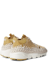 Nike Lab Air Footscape Woven Chukka Faux Suede And Neoprene Sneakers