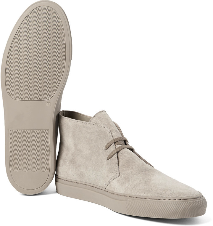 Common Projects Suede Chukka Boots, $400 | MR PORTER | Lookastic