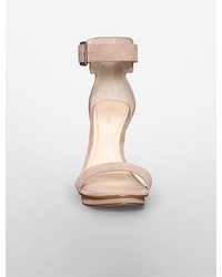Calvin Klein Vivian Suede Platform Sandal