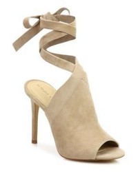 Evelyn Suede Ankle Tie Sandals