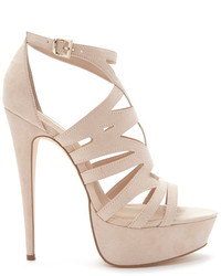Forever 21 Strappy Faux Suede Stilettos