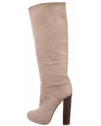 Brian Atwood Suede Knee High Boots