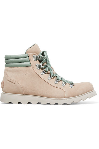 Eastern Drink water Time series Sorel Ainsley Conquest Waterproof Suede And Leather Ankle Boots, $170 |  NET-A-PORTER.COM | Lookastic