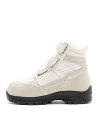 MM6 MAISON MARGIELA White Velcro High Top Sneakers