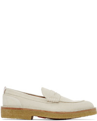 Paul Smith Off White Suede Drood Loafers