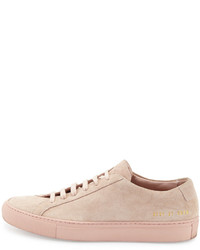 Common Projects Achilles Suede Low Top Sneaker Blush