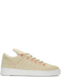 Filling Pieces Beige Mountain Cut Padded Stitch Sneakers