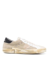 Philippe Model Paris Distressed Effect Panelled Sneakers