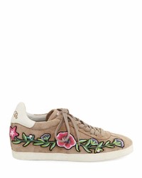 Ash Gull Embroidered Suede Low Top Sneaker Coco