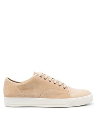 Lanvin Lace Up Suede Sneakers