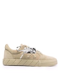 Off-White Low Top Vulcanized Suede Sneakers