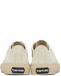 Tom Ford Off White Cambridge Low Top Sneakers