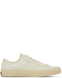 Tom Ford Off White Cambridge Low Top Sneakers