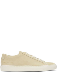 Common Projects Off White Suede Achilles Low Sneakers